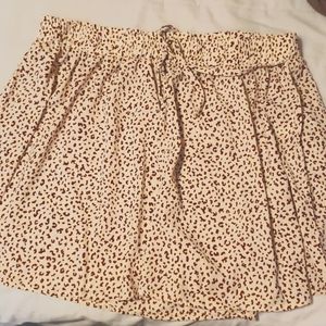 Print Wide Leg Shorts